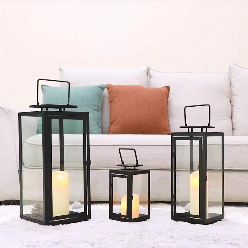 Wrought Iron Windproof Candles Holders