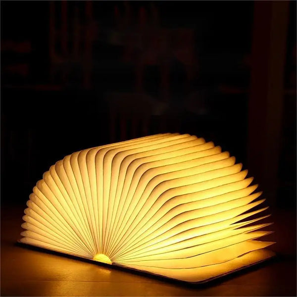 Wooden Book Lamp