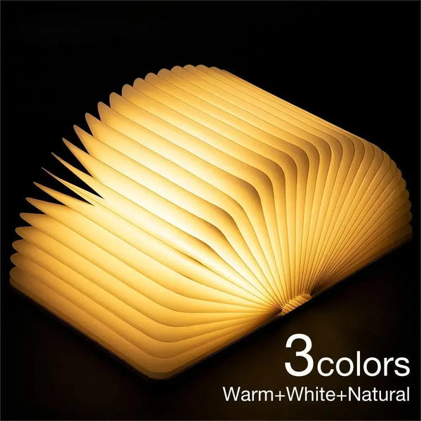 Wooden Book Lamp